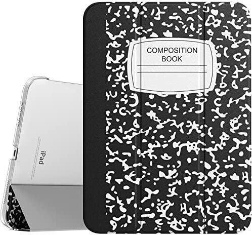 TiMOVO Cover Custodia Compatibile con iPad 10 Generazione 10,9" 2022, iPad 10 Cover con Retro in PC Rigido Semi-Trasparente, Funzione di Auto Sveglia/Sonno, Quaderno Nero