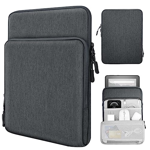 TiMOVO 8-9 Pollici Tablet Compatibile con iPad Mini 6, iPad Mini 5/4/3/2/1, Galaxy Tab A7 Lite 8.7/Tab A 8.0/Tab A 8.4, Fire HD 8 & 8 Plus 20200, Multe Tasche Tablet Borsa, Grigio Scuro