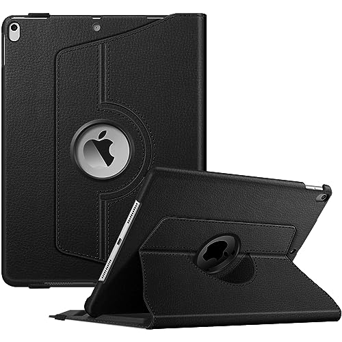 FINTIE Custodia per Nuovo iPad Air 10,5" (3ª Gen) 2019 / iPad PRO 10,5" 2017 con Pencil Holder Girevole 360 Gradi di Rotazione Cover Protettiva Case con Auto Sveglia/Sonno, Nero