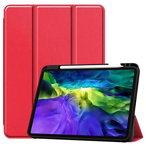 Huiran Custodia Protettiva Magnetica per Supporto Posteriore per iPad PRO 11 Pollici 2020 & 2018 Generation-Red_2018