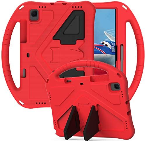 Generic Custodia Tablet Per Samsung Galaxy Tab S5e 10.5 Pollici (2019) T720, Bambini Friendly Maniglia Durevole con Supporto Leggero Antiurto Copertura Protettiva Rosso