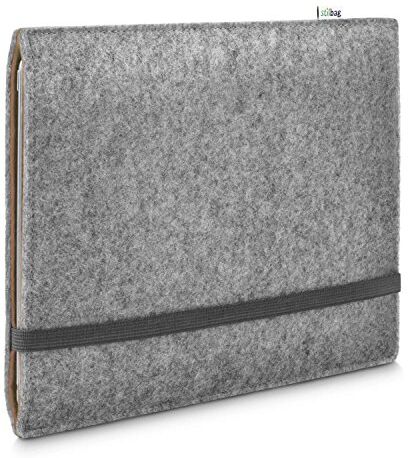 stilbag Custodia in feltro  per Samsung Galaxy Tab S6   Borsa in feltro di lana merino   Collezione FINN Colore: grigio chiaro/marrone   Copertura protettiva per tablet Made in Germany