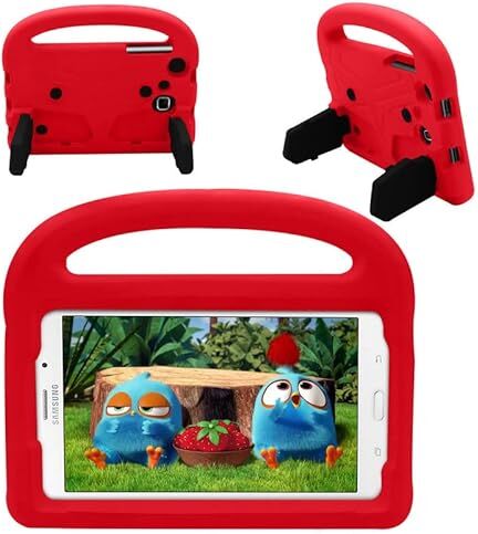 Generic Custodia per bambini per Samsung Galaxy Tab 3/Tab 4 7.0 pollici SM-T230 T231 T235 P3200, custodia per tablet leggera e leggera, manico con supporto, morbida schiuma EVA antiurto, copertura protettiva