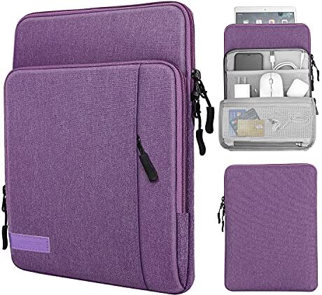 MoKo Custodia Protettiva da 9-11'' con Tasca Laterale, Accessori Tablet, Borsa per iPad 10a/Air 5 10.9 2022, Galaxy Tab S8 11, iPad 9a 8a 7a 10.2, iPad PRO 11 M2 2022-2018/Air 4 10.9, Viola