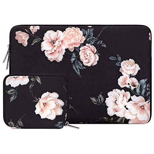 MOSISO Tablet Sleeve Compatibile con iPad PRO 11 Pollici (3rd Gen) M1 5G 2021-2018/2020 10,9 Air 4/10,2 8th/7th Gen/10,5 Air 3/9,7, Neoprene Borsa con Piccolo Case, Peonia Albicocca