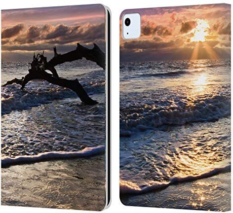 Head Case Designs Licenza Ufficiale Celebrate Life Gallery Acqua scintillante Spiagge Custodia Cover in Pelle a Portagoglio Compatibile con Apple iPad Air 2020/2022