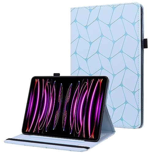 Jajaful Custodia per iPad Pro 11 Pollici 2022/2021/2020/2018 (4a/3a/2a/1a Generazione) / iPad Air 4a/3a Generazione (2020/2022)10,9" Cover Supporto Pieghevole Auto Svegliati/Sonno Cover Azzurro