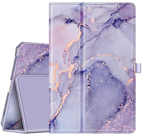 FINTIE Custodia per iPad 9.7 Pollici 2018 2017 / iPad Air 2 / iPad Air Folio Cover Protettiva Case Auto Sveglia/Sonno la Funzione per iPad 9,7 inch 2018 2017 / iPad Air 1 2, Lilla Marble