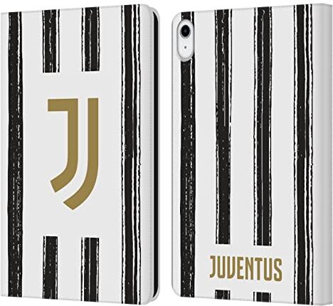 Head Case Designs Licenza Ufficiale Juventus Football Club In Casa 2020/21 Kit Abbinato Custodia Cover in Pelle a Portagoglio Compatibile con Apple iPad 10.9 (2022)