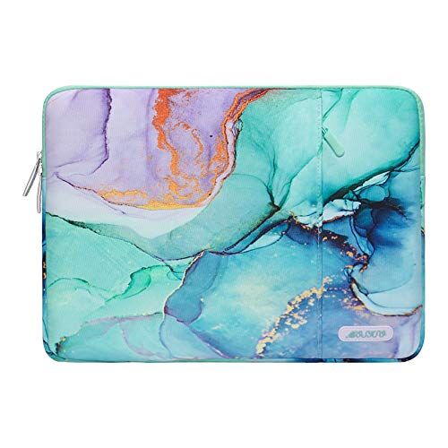 MOSISO Laptop Sleeve Custodia Compatibile con MacBook Air/PRO, 13-13,3 Pollici Notebook, Compatibile con MacBook PRO 14 M3 M2 M1 Chip PRO Max 2023-2021, Poliestere Verticale Borsa Marmo MO-MBH189