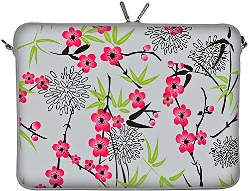 Digittrade LS104-13 Sakura MacBook Sleeve Laptop neopren case custodia portatile borsa involucro protettivo 33,8cm (13,3 pollice) grigio