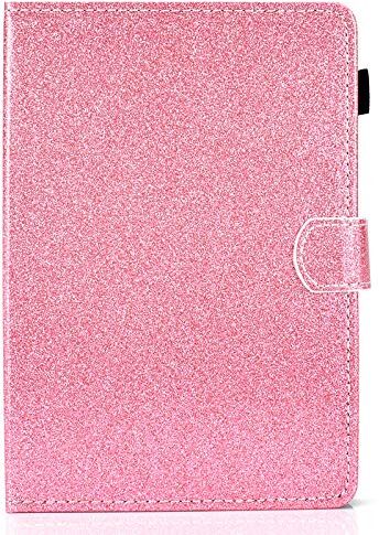 JIan Ying Custodia protettiva per iPad 10.2/iPad 7a generazione, colore: Rosa glitterato