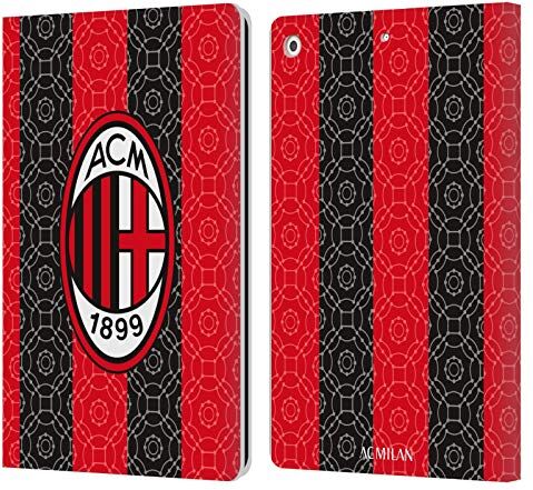 Head Case Designs Licenza Ufficiale AC Milan In Casa 2020/21 Kit Crest Custodia Cover in Pelle a Portagoglio Compatibile con Apple iPad 10.2 2019/2020/2021