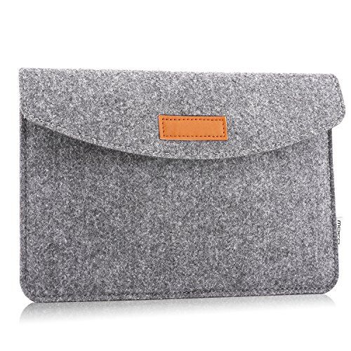 MoKo 7-8 Pollici Borsa per Tablet, Custodia Protettiva in Feltro, Custodia per iPad Mini (6a Gen) 8.3" 2021, iPad Mini 5/4/3/2/1, Samsung Galaxy Tab S2 8.0, Tab A 8.0, ZenPad Z8s 7.9, Grigio Chiaro