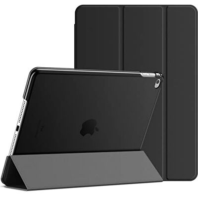 JETech Custodia per iPad Air 2, Nero Cover Retro Traslucido Sottile, Supporto Tri-Pieghevole, Auto Svegliati/Sonno, Antiurto JETech Custodia per iPad Air 2, Nero Cover Retro Traslucido Sottile, Supporto Tri-Pieghevole, Auto Svegliati/Sonno, Antiurto