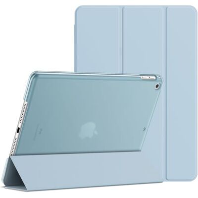 JETech Custodia per iPad 9ª/8ª/7ª Gen 10,2", Azzurro Cover per 10,2" 2021/2020/2019 Modello, Retro Traslucido Sottile, Supporto Tri-Pieghevole, Auto Svegliati/Sonno, Antiurto JETech Custodia per iPad 9ª/8ª/7ª Gen 10,2", Azzurro Cover per 10,2" 2021/2020/2019 Modello, Retro Traslucido Sottile, Supporto Tri-Pieghevole, Auto Svegliati/Sonno, Antiurto