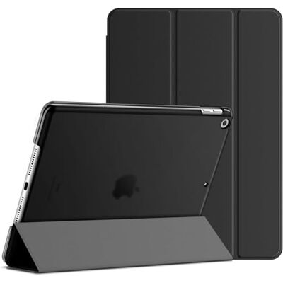 JETech Custodia per iPad 9ª/8ª/7ª Gen 10,2", Nero Cover per 10,2" 2021/2020/2019 Modello, Retro Traslucido Sottile, Supporto Tri-Pieghevole, Auto Svegliati/Sonno, Antiurto JETech Custodia per iPad 9ª/8ª/7ª Gen 10,2", Nero Cover per 10,2" 2021/2020/2019 Modello, Retro Traslucido Sottile, Supporto Tri-Pieghevole, Auto Svegliati/Sonno, Antiurto