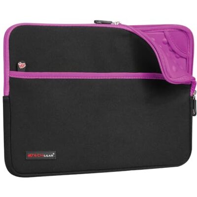 TECHGEAR Custodia Cover Copertina protettiva manicotto in neoprene Sottile con interno antiurto bolle per il Apple iPad Pro 12.9", Samsung Pro 12.2, Book 12", Microsoft Pro 4/3/2 e altri Viola TECHGEAR Custodia Cover Copertina protettiva manicotto in neoprene Sottile con interno antiurto bolle per il Apple iPad Pro 12.9", Samsung Pro 12.2, Book 12", Microsoft Pro 4/3/2 e altri Viola