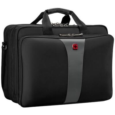 WENGER Legacy Borsa Porta PC, Notebook, Cartella, Organizer, Uomo Donna, Ufficio Viaggi di Lavoro Università, Nero/Grigio WENGER Legacy Borsa Porta PC, Notebook, Cartella, Organizer, Uomo Donna, Ufficio Viaggi di Lavoro Università, Nero/Grigio