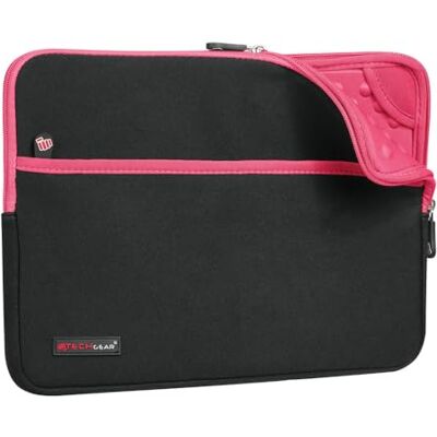 TECHGEAR Custodia Cover Copertina protettiva manicotto in neoprene Sottile con interno antiurto bolle per il Apple iPad Pro 12.9", Samsung Pro 12.2, Book 12", Microsoft Pro 4/3/2 e altri Rosa TECHGEAR Custodia Cover Copertina protettiva manicotto in neoprene Sottile con interno antiurto bolle per il Apple iPad Pro 12.9", Samsung Pro 12.2, Book 12", Microsoft Pro 4/3/2 e altri Rosa