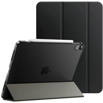 JETech Custodia per iPad Air 11" M4/M3/M2 & Air 5/4, Nero Cover per iPad Air 11" (2026-2024) & 10,9" (2022/2020), Retro Traslucido Sottile, Supporto Tri-Pieghevole, Antiurto JETech Custodia per iPad Air 11" M4/M3/M2 & Air 5/4, Nero Cover per iPad Air 11" (2026-2024) & 10,9" (2022/2020), Retro Traslucido Sottile, Supporto Tri-Pieghevole, Antiurto