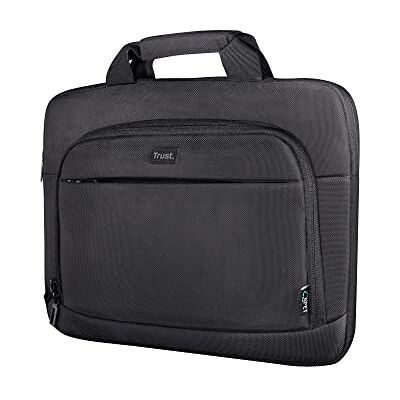 Trust Sydney Slim Eco Bag per Laptop Fino A 14 ", in Plastica Riciclata, Tasche per Accessori, Custodia Per il Trasporto Sostenibile per Viaggi, Affari, Ufficio, Scuola Nero Trust Sydney Slim Eco Bag per Laptop Fino A 14 ", in Plastica Riciclata, Tasche per Accessori, Custodia Per il Trasporto Sostenibile per Viaggi, Affari, Ufficio, Scuola Nero