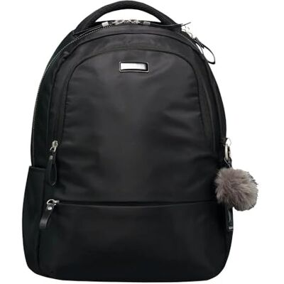 Totto Zaino per laptop 14 pollici, modello Adelaide 2, tasca segreta, 4 scomparti, 2 tasche per bottiglie, tracolla per appendere la valigia, armadietto RFID, Nero Totto Zaino per laptop 14 pollici, modello Adelaide 2, tasca segreta, 4 scomparti, 2 tasche per bottiglie, tracolla per appendere la valigia, armadietto RFID, Nero