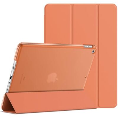 JETech Custodia per iPad 9ª/8ª/7ª Gen 10,2", Papaia Cover per 10,2" 2021/2020/2019 Modello, Retro Traslucido Sottile, Supporto Tri-Pieghevole, Auto Svegliati/Sonno, Antiurto JETech Custodia per iPad 9ª/8ª/7ª Gen 10,2", Papaia Cover per 10,2" 2021/2020/2019 Modello, Retro Traslucido Sottile, Supporto Tri-Pieghevole, Auto Svegliati/Sonno, Antiurto