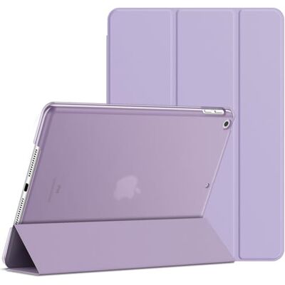 JETech Custodia per iPad 9ª/8ª/7ª Gen 10,2", Viola Chiaro Cover per 10,2" 2021/2020/2019 Modello, Retro Traslucido Sottile, Supporto Tri-Pieghevole, Auto Svegliati/Sonno, Antiurto JETech Custodia per iPad 9ª/8ª/7ª Gen 10,2", Viola Chiaro Cover per 10,2" 2021/2020/2019 Modello, Retro Traslucido Sottile, Supporto Tri-Pieghevole, Auto Svegliati/Sonno, Antiurto