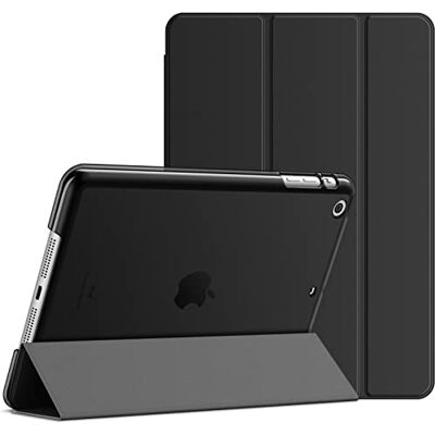JETech Custodia per iPad mini 3/2/1, Nero Cover per 7,9" 2014/2013/2012 Modello, Retro Traslucido Sottile, Supporto Tri-Pieghevole, Auto Svegliati/Sonno, Antiurto JETech Custodia per iPad mini 3/2/1, Nero Cover per 7,9" 2014/2013/2012 Modello, Retro Traslucido Sottile, Supporto Tri-Pieghevole, Auto Svegliati/Sonno, Antiurto