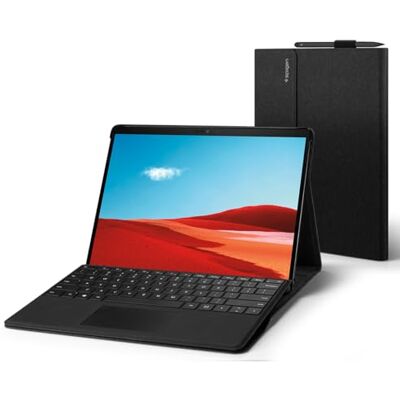 Spigen Cover Stand Foglio Compatibile con Microsoft Surface Pro 11 / Surface Pro 10/9 / 8 con Porta Penna (2024/2022/2021) Nero Spigen Cover Stand Foglio Compatibile con Microsoft Surface Pro 11 / Surface Pro 10/9 / 8 con Porta Penna (2024/2022/2021) Nero