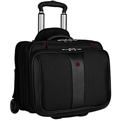WENGER Cartella con Ruote Patriot, Trolley e Porta PC 2 in 1, Notebook 17”, 25 l, Uomo Donna, Ufficio Viaggi di Lavoro, Nero, 600662 WENGER Cartella con Ruote Patriot, Trolley e Porta PC 2 in 1, Notebook 17”, 25 l, Uomo Donna, Ufficio Viaggi di Lavoro, Nero, 600662