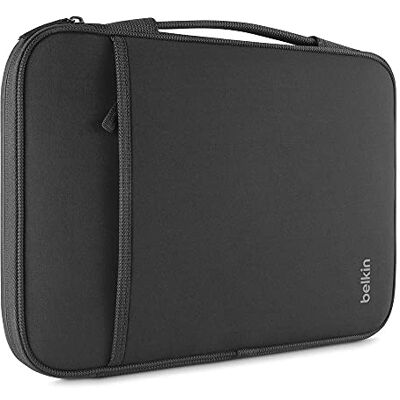 Belkin B2B081-C00 Custodia per Portatili, Chromebook e MacBook Air da 11'', Materiale Felpato e in Neoprene, Nero Belkin B2B081-C00 Custodia per Portatili, Chromebook e MacBook Air da 11'', Materiale Felpato e in Neoprene, Nero