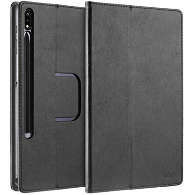 doupi Deluxe Custodia per Samsung Tab S7 Plus / S7+ (12,4 Pollici), Protezione con Smart Funzione Sleep/Wake Up Etui Stare in Piedi Protettiva, Nero doupi Deluxe Custodia per Samsung Tab S7 Plus / S7+ (12,4 Pollici), Protezione con Smart Funzione Sleep/Wake Up Etui Stare in Piedi Protettiva, Nero