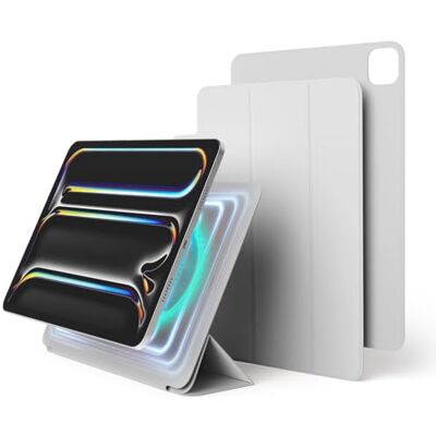 elago Cover Folio Magnetica per iPad Pro 11 Pollici (M4, M5) Piastra Posteriore Attaccabile a Materiali Metallici, Compatibile con Serie Apple Pencil (Grigio Chiaro) elago Cover Folio Magnetica per iPad Pro 11 Pollici (M4, M5) Piastra Posteriore Attaccabile a Materiali Metallici, Compatibile con Serie Apple Pencil (Grigio Chiaro)