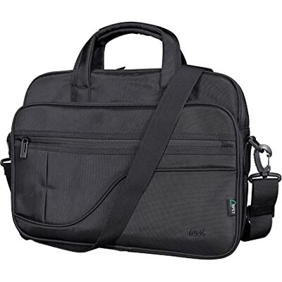 Trust Sydney Eco Bag per Laptop Fino A 16 ", in Plastica Riciclata, Tracolla e Tasche per Accessori, Custodia per il Trasporto Sostenibile per Viaggi, Affari, Ufficio, Scuola Nero Trust Sydney Eco Bag per Laptop Fino A 16 ", in Plastica Riciclata, Tracolla e Tasche per Accessori, Custodia per il Trasporto Sostenibile per Viaggi, Affari, Ufficio, Scuola Nero