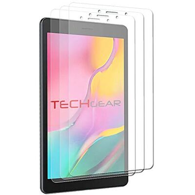 TECHGEAR [Confezione da 3 pellicole proteggi schermo compatibili con Samsung Galaxy Tab A 8.0 2019 8" (SM-T290 / SM-T295), ultra trasparente TECHGEAR [Confezione da 3 pellicole proteggi schermo compatibili con Samsung Galaxy Tab A 8.0 2019 8" (SM-T290 / SM-T295), ultra trasparente