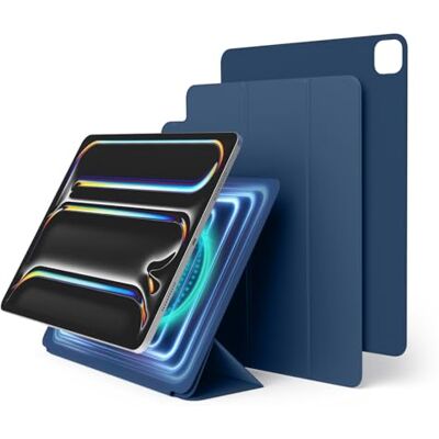 elago Cover Folio Magnetica per iPad Pro 13 Pollici (M4, M5) Piastra Posteriore Attaccabile a Materiali Metallici, Compatibile con Serie Apple Pencil (Blu) elago Cover Folio Magnetica per iPad Pro 13 Pollici (M4, M5) Piastra Posteriore Attaccabile a Materiali Metallici, Compatibile con Serie Apple Pencil (Blu)