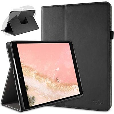 doupi Deluxe Custodia per iPad PRO (10,5 Pollici) & iPad Air 3 (2019), 360 Gradi Rotable Protezione con Smart Funzione Sleep/Wake Up Etui Stare in Piedi Protettiva, Nero doupi Deluxe Custodia per iPad PRO (10,5 Pollici) & iPad Air 3 (2019), 360 Gradi Rotable Protezione con Smart Funzione Sleep/Wake Up Etui Stare in Piedi Protettiva, Nero
