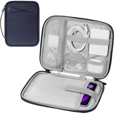 MoKo 7-8 pollici Tablet Sleeve Custodia da trasporto con maniglia, Borsa da viaggio protettiva imbottita per iPad Mini A17 Pro 8,3'' 2024, iPad Mini 6 8,3“ 2021, i-Pad Mi-ni 5 7,9” 2019, Indaco MoKo 7-8 pollici Tablet Sleeve Custodia da trasporto con maniglia, Borsa da viaggio protettiva imbottita per iPad Mini A17 Pro 8,3'' 2024, iPad Mini 6 8,3“ 2021, i-Pad Mi-ni 5 7,9” 2019, Indaco