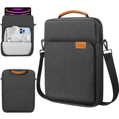 TiMOVO 13 Pollici Custodia Tablet con Tracolla, Nero & Grigio Compatibile con iPad Air 13", iPad Pro 13"/12.9", Surface Pro 12, Galaxy Tab S10 Plus/FE+, Remarkable Paper Pro 11,8 TiMOVO 13 Pollici Custodia Tablet con Tracolla, Nero & Grigio Compatibile con iPad Air 13", iPad Pro 13"/12.9", Surface Pro 12, Galaxy Tab S10 Plus/FE+, Remarkable Paper Pro 11,8