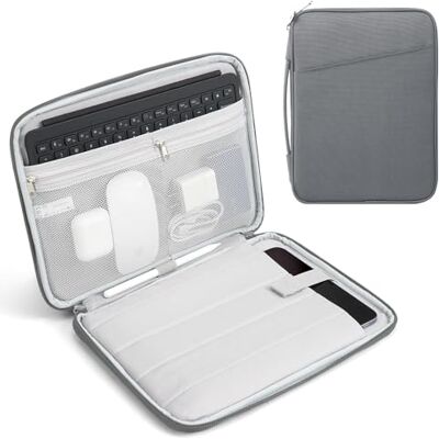 TiMOVO Custodia Tablet 9-11" per iPad A16 & Galaxy Tab, Grigio Scuro Borsa Protettiva con Tasche, Compatibile con iPad 10,9"/10,2" Air 11" 5ª/4ª Gen, Galaxy Tab A9+/A11+ 11 TiMOVO Custodia Tablet 9-11" per iPad A16 & Galaxy Tab, Grigio Scuro Borsa Protettiva con Tasche, Compatibile con iPad 10,9"/10,2" Air 11" 5ª/4ª Gen, Galaxy Tab A9+/A11+ 11