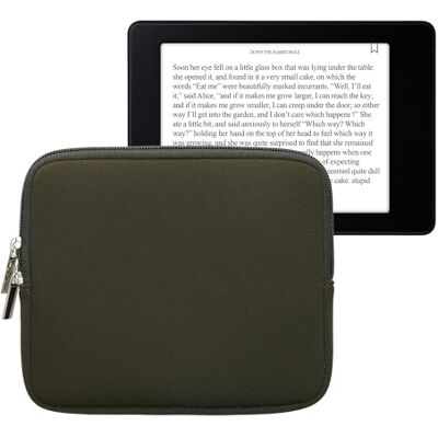 kwmobile Custodia Universale per eReader Copertina in Neoprene verde scuro con Chiusura a Zip Misura 17,5 x 14,7 cm Astuccio portatablet kwmobile Custodia Universale per eReader Copertina in Neoprene verde scuro con Chiusura a Zip Misura 17,5 x 14,7 cm Astuccio portatablet