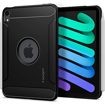Spigen Cover Rugged Armor per iPad mini 7(A17 Pro)/iPad mini 6 Custodia TPU robusta, antiurto, antigraffio e con ritagli precisi per i modelli 2024/2021 Nero Spigen Cover Rugged Armor per iPad mini 7(A17 Pro)/iPad mini 6 Custodia TPU robusta, antiurto, antigraffio e con ritagli precisi per i modelli 2024/2021 Nero