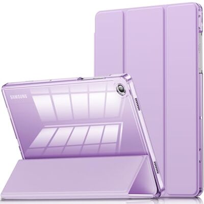 INFILAND per Samsung Galaxy Tab A11+/A9+ 11 pollici (2023/2025),Custodia Protettiva Trasparente con Supporto Sottile e Copertura Intelligente,Riattivazione/Sospensione Automatica (Viola chiaro) INFILAND per Samsung Galaxy Tab A11+/A9+ 11 pollici (2023/2025),Custodia Protettiva Trasparente con Supporto Sottile e Copertura Intelligente,Riattivazione/Sospensione Automatica (Viola chiaro)