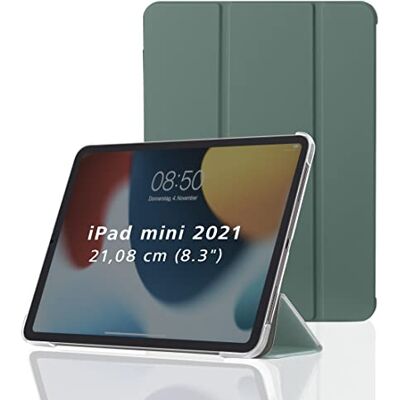 Hama Custodia per Apple iPad Mini 2021 (custodia flip per tablet Apple Mini di 6a generazione, custodia protettiva con funzione di supporto, retro trasparente, cover magnetica), verde menta verde Hama Custodia per Apple iPad Mini 2021 (custodia flip per tablet Apple Mini di 6a generazione, custodia protettiva con funzione di supporto, retro trasparente, cover magnetica), verde menta verde