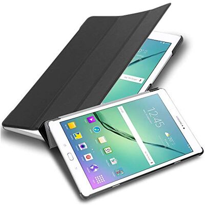 Cadorabo Custodia Tablet per Samsung Galaxy Tab S2 9.7 SM-T815N/T813N/T819N in NERO SATIN – Copertura Protettiva Molto Sottile di Similpelle in Stile Libro CON Auto Wake Up e Funzione Stand Cadorabo Custodia Tablet per Samsung Galaxy Tab S2 9.7 SM-T815N/T813N/T819N in NERO SATIN – Copertura Protettiva Molto Sottile di Similpelle in Stile Libro CON Auto Wake Up e Funzione Stand