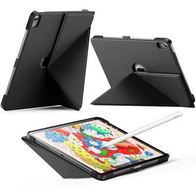 INFILAND Custodia per iPad Air 11 Pollici m4/M3/M2 (2026/2025/2024),iPad Air 5a/4a Gen 10,9 Pollici (2022/2020),Supporto Pieghevole Magnetico,Sospensione/riattivazione Automatica(Nero) INFILAND Custodia per iPad Air 11 Pollici m4/M3/M2 (2026/2025/2024),iPad Air 5a/4a Gen 10,9 Pollici (2022/2020),Supporto Pieghevole Magnetico,Sospensione/riattivazione Automatica(Nero)