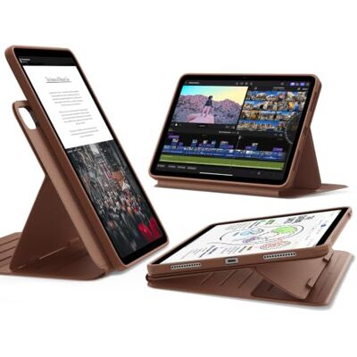 ESR Cover per iPad Air 13" M4/M3/M2 (2026/2025/2024), Serie Shift, Marrone Girevole con Custodia Magnetica Rimovibile, Supporto Regolabile in Verticale/Orizzontale, 9 Angoli ESR Cover per iPad Air 13" M4/M3/M2 (2026/2025/2024), Serie Shift, Marrone Girevole con Custodia Magnetica Rimovibile, Supporto Regolabile in Verticale/Orizzontale, 9 Angoli