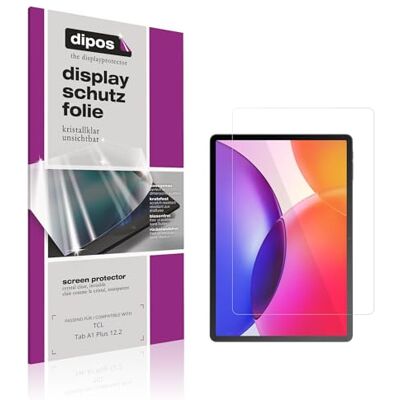 dipos 2x Pellicola Protettiva trasparente per TCL Tab A1 Plus 12.2 Si adatta perfettamente, ultra sottile, antigraffio, senza bolle, compatibile con cover, anti impronte, autoadesiva dipos 2x Pellicola Protettiva trasparente per TCL Tab A1 Plus 12.2 Si adatta perfettamente, ultra sottile, antigraffio, senza bolle, compatibile con cover, anti impronte, autoadesiva